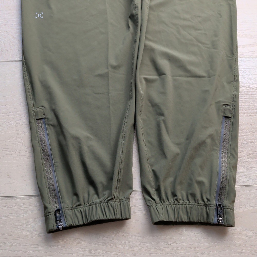 Lululemon Surge Jogger Mens L Fatigue Green Running Training Pants Zipper Cuff - Picture 7 of 13